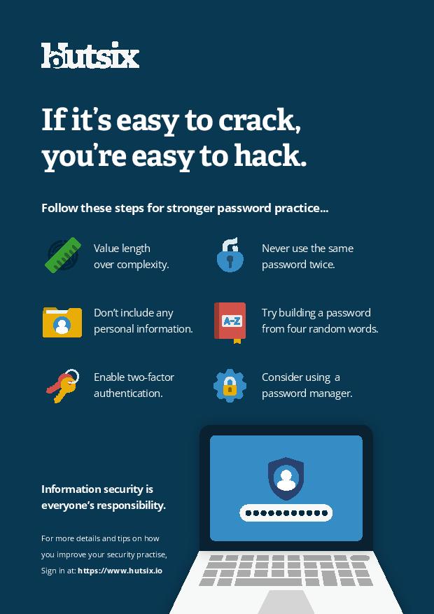 password security awareness poster