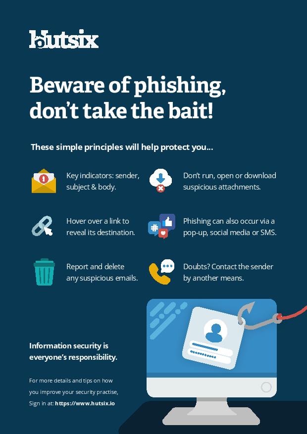 phishing security awareness poster
