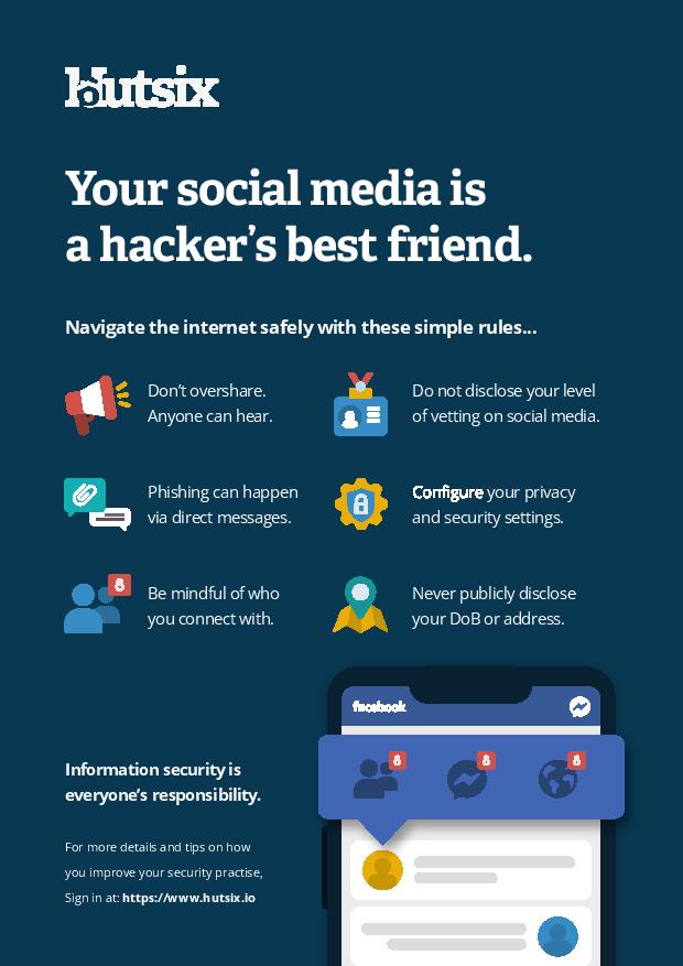 social media security awareness poster